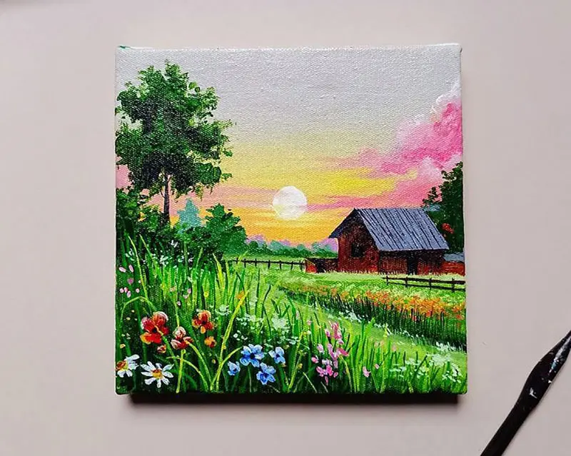 قیمت تابلو نقاشی منظره طبیعت