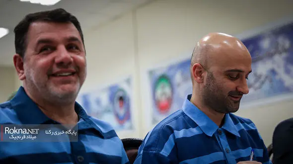 عکس های باورنکردنی از رفتار شوک آور متهمان بانک سرمایه در جلسه دادگاه 