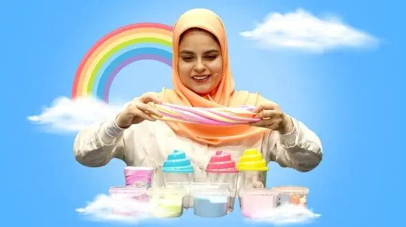 آموزش ساخت اسلایم در کلاس‌های تابستانه فیلیمو مدرسه