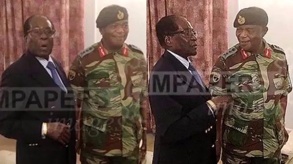 اولین تصاویر از موگابه بعد ازبازداشت توسط ارتش زیمباوه