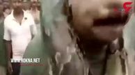 لحظه وحشتناک پیچیدن مار پیتون به دور گردن یک مرد! + فیلم 