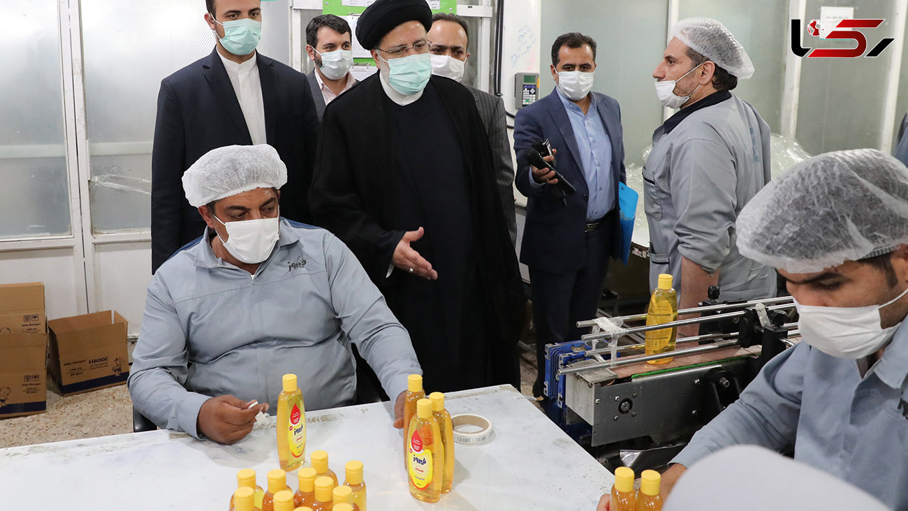 حضور رئیس جمهور در مراسم افطاری کارگران یک کارخانه در قزوین