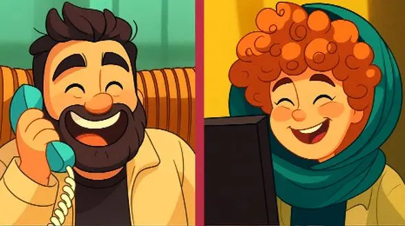 انیمیشن عاشقانه‌های نعیمه نظام‌دوست و احسان علیخانی به سبک فیلمهای ایران قدیم/ مگه باحالتر از نعیمه نظام‌دوست هم داریم، نداریم که