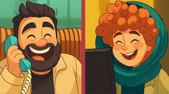 انیمیشن عاشقانه‌های نعیمه نظام‌دوست و احسان علیخانی به سبک فیلمهای ایران قدیم/ مگه باحالتر از نعیمه نظام‌دوست هم داریم، نداریم که