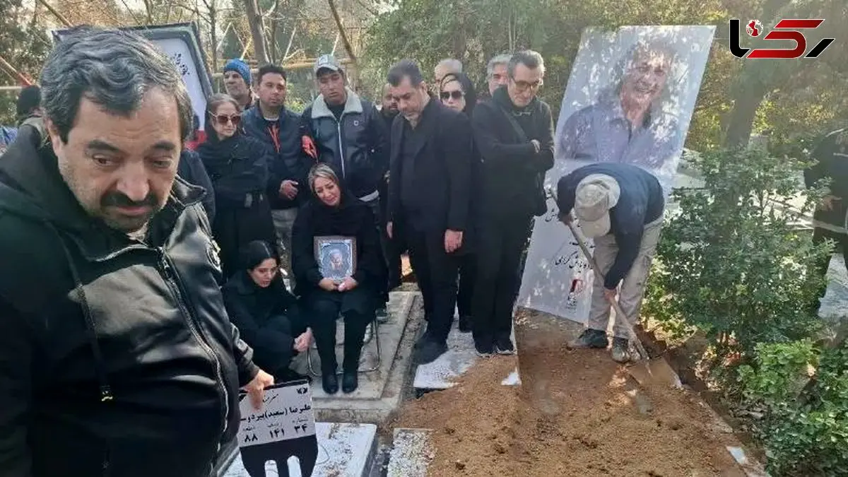 عکس ها / ضجه ها و اشک ها در خاکسپاری پیکر سعید پیردوست با حضور گسترده بازیگران زن و مرد / روحش شاد
