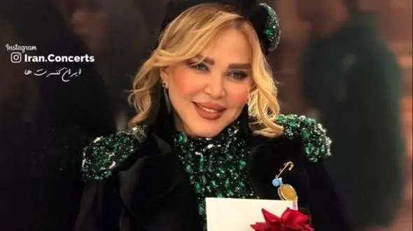 فیلم/ استایل فاخر زمردی و جواهردوزی شده بهاره رهنما در جشن حافظ/ همتون رو دوست دارم، نه اغلبتون رو دوست دارم