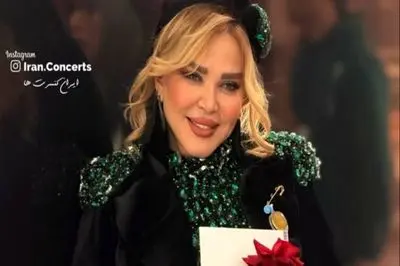 فیلم/ استایل فاخر زمردی و جواهردوزی شده بهاره رهنما در جشن حافظ/ همتون رو دوست دارم، نه اغلبتون رو دوست دارم...!