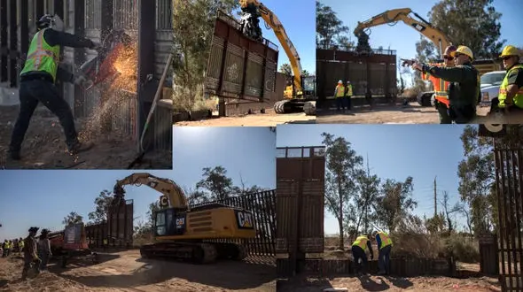 گاف توییتری ترامپ درباره دیوار مرزی مکزیک+ تصاویر