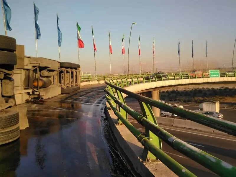 تصادف شدید در اتوبان نواب 