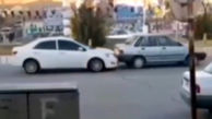 فیلم رانندگی خطرناک خانم کرمانی دور میدان بافت/ همه شوکه شده بودند