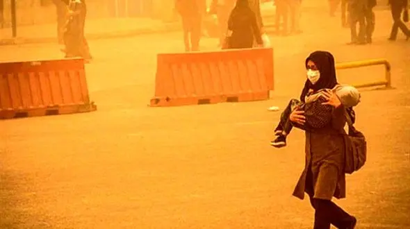 وقوع گرد و غبار در تهران و پنج استان دیگر