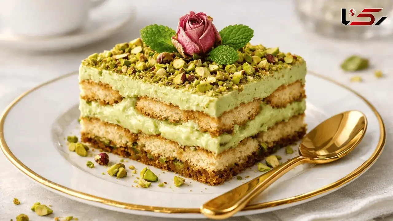 طرز تهیه تیرامیسو پسته خوشمزه + فیلم