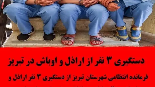 دستگیری 3 نفر از اراذل و اوباش در تبریز