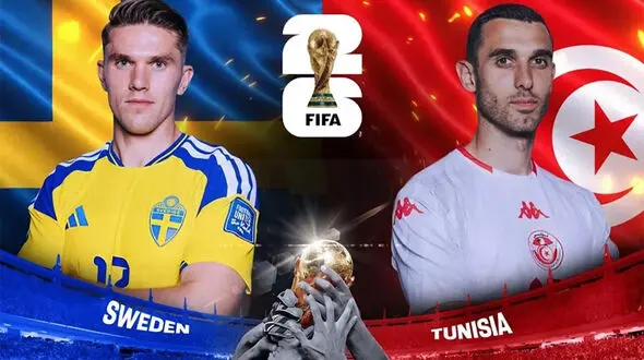 ساعت بازی دو تیم سوئد و تونس در جام جهانی 2026