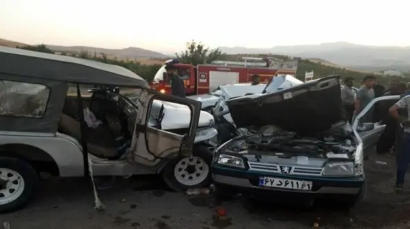 2 کشته و 9 مصدوم در حادثه رانندگی مهاباد