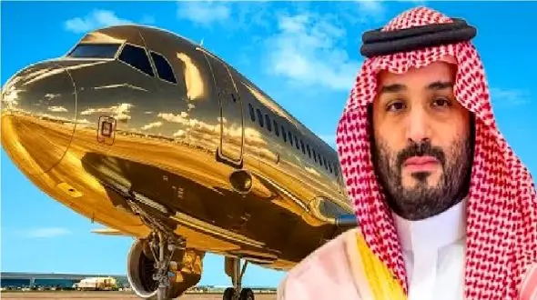 فیلم/ سفر به سبک پادشاهان  شیخ عرب جت ساخته قصر هواییه توالت و حمامش هم از طلاست