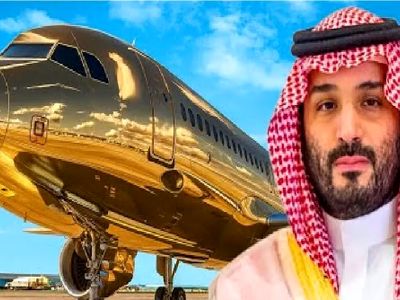 فیلم/ سفر به سبک پادشاهان  شیخ عرب جت ساخته قصر هواییه توالت و حمامش هم از طلاست