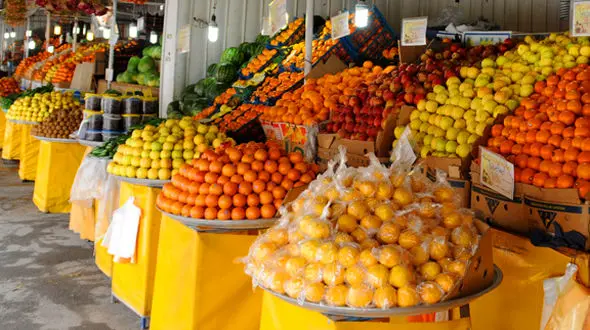 قیمت انواع برنج و میوه و تره بار در بازار امروز 