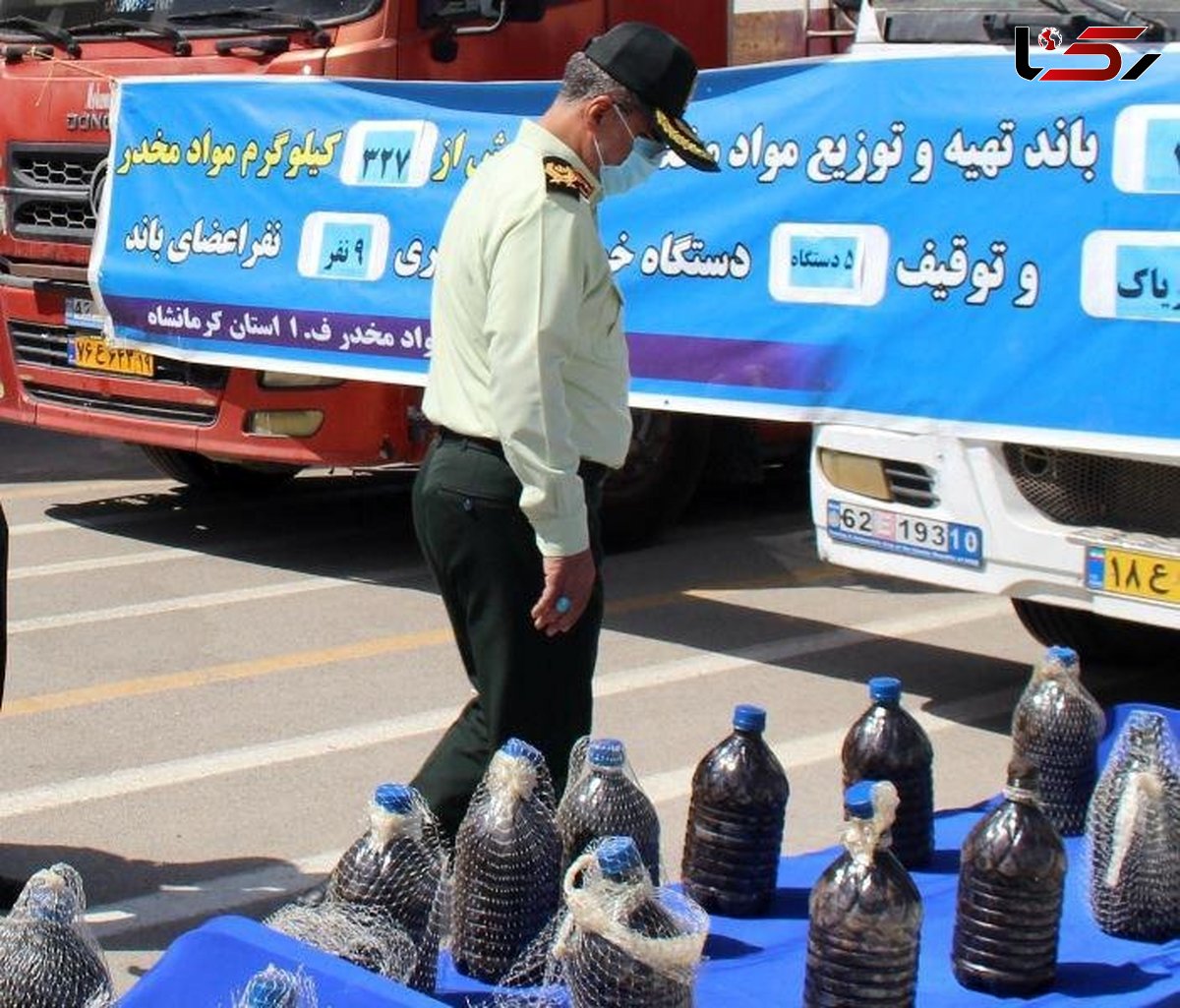 باند بزرگ مواد مخدر در کرمانشاه منهدم شد/ 9 قاچاقچی دستگیر و 327 کیلوگرم مواد کشف گردید