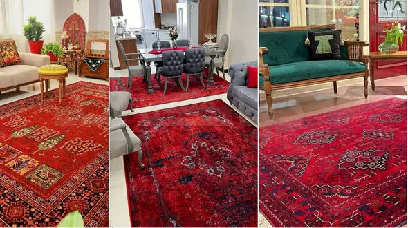 دکوراسیون خانه با فرش قرمز به 32 سبک شیک + عکس