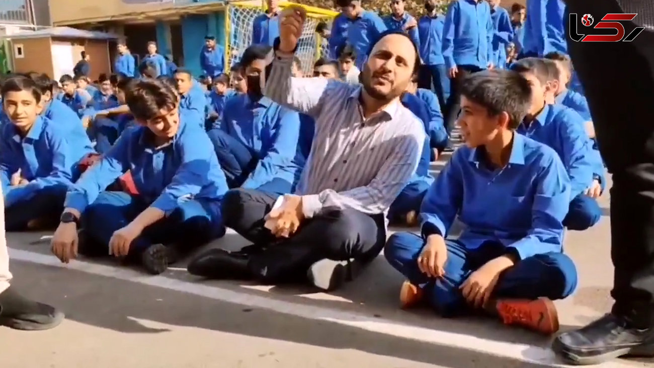 فیلم حضور جهرمی در مدرسه و بازی با دانش آموزان / سخنگوی دولت: با زبان مشترک خیلی راحت می توان گفتگو کرد