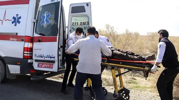 ​تصادف شدید تریلر با پراید در جاده دزفول
