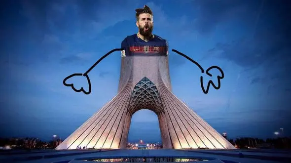 شوخی گرافیکی با لایی خوردن پیکی از وحید امیری +تصاویر