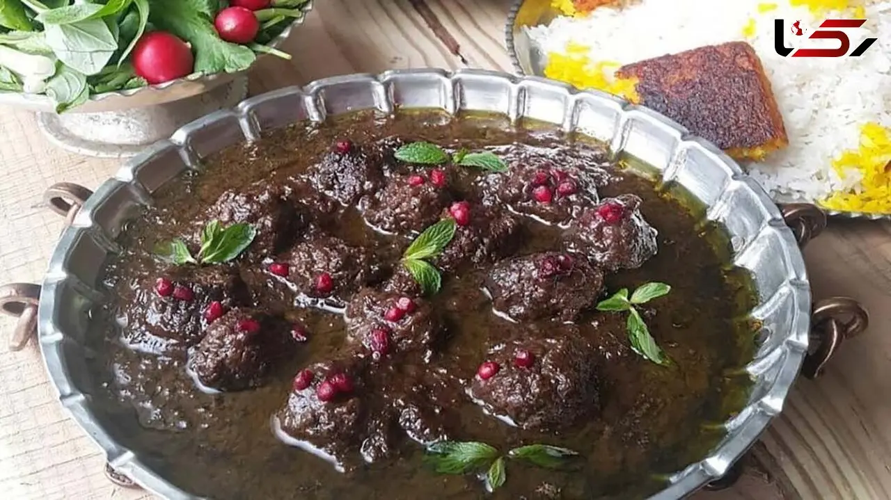طرز تهیه خورشت داود پاشا با رب انار و کوفته قلقلی