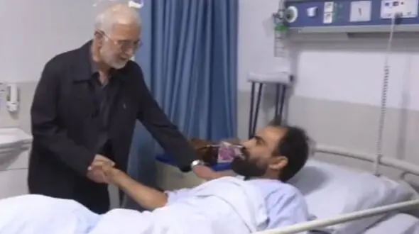 عیادت اسکندر مومنی از مجروحان پلیس حملات رژیم صهیونیستی / وزیر کشور قدردان همت آنها شد!