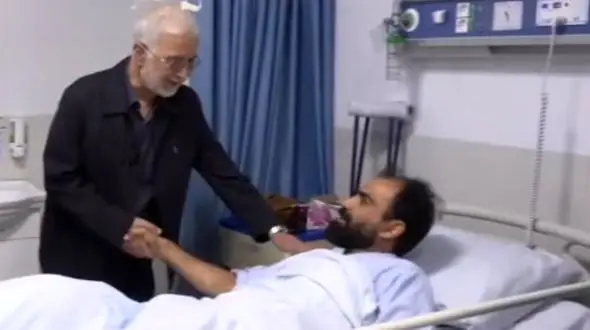 عیادت اسکندر مومنی از مجروحان پلیس حملات رژیم صهیونیستی / وزیر کشور قدردان همت آنها شد!