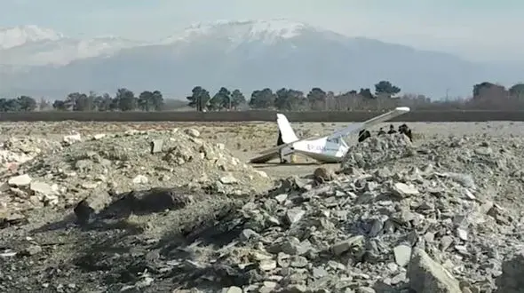 فیلم سقوط هواپیمای آموزشی در البرز / ببینید
