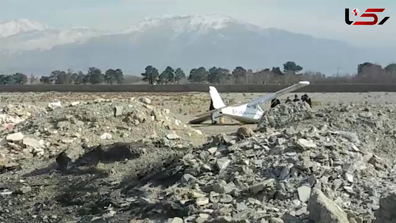 فیلم سقوط هواپیمای آموزشی در البرز / ببینید