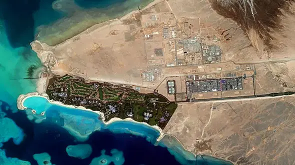 پیشرفت خیره‌کننده پروژه بن‌سلمان در عکس‌های ماهواره‌ای+عکس