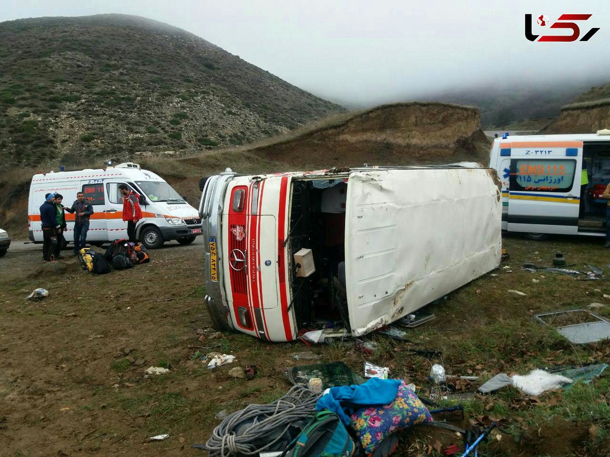 حادثه خونین برای مینی‌بوس جاده "کلیبر-آینالو" +عکس