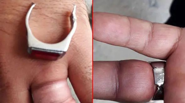 دردسر انگشتر عقیق برای جوان بوکانی در ایام تعطیل+ عکس