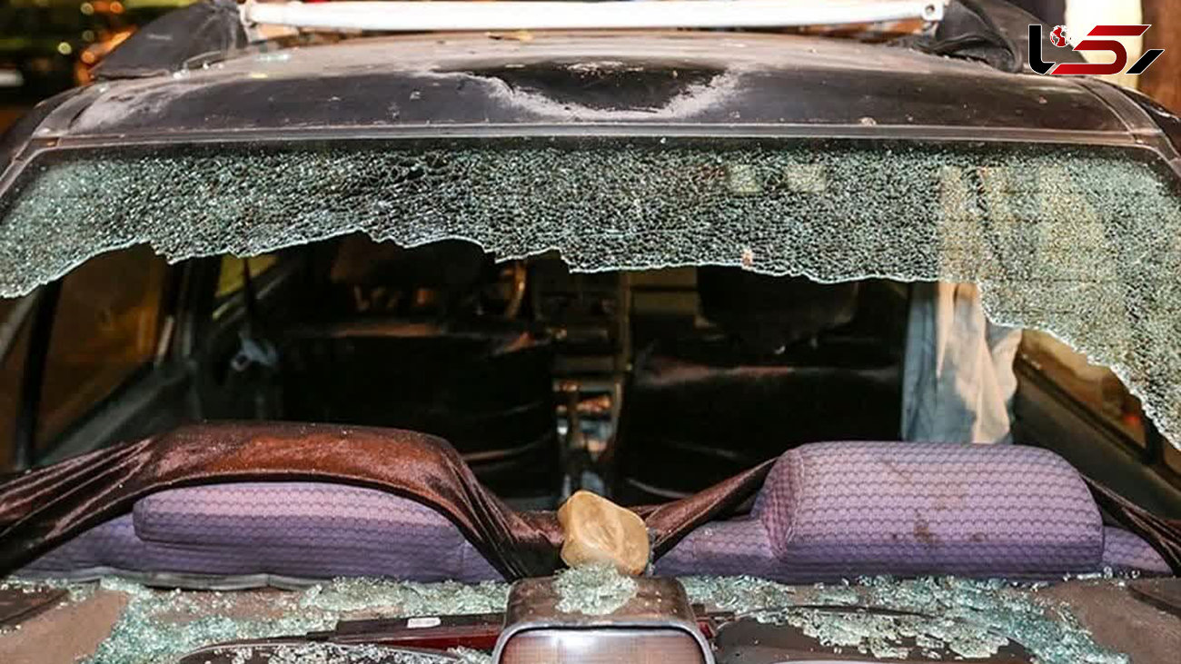 عامل تخریب شیشه های خودروها در ورامین + عکس 
