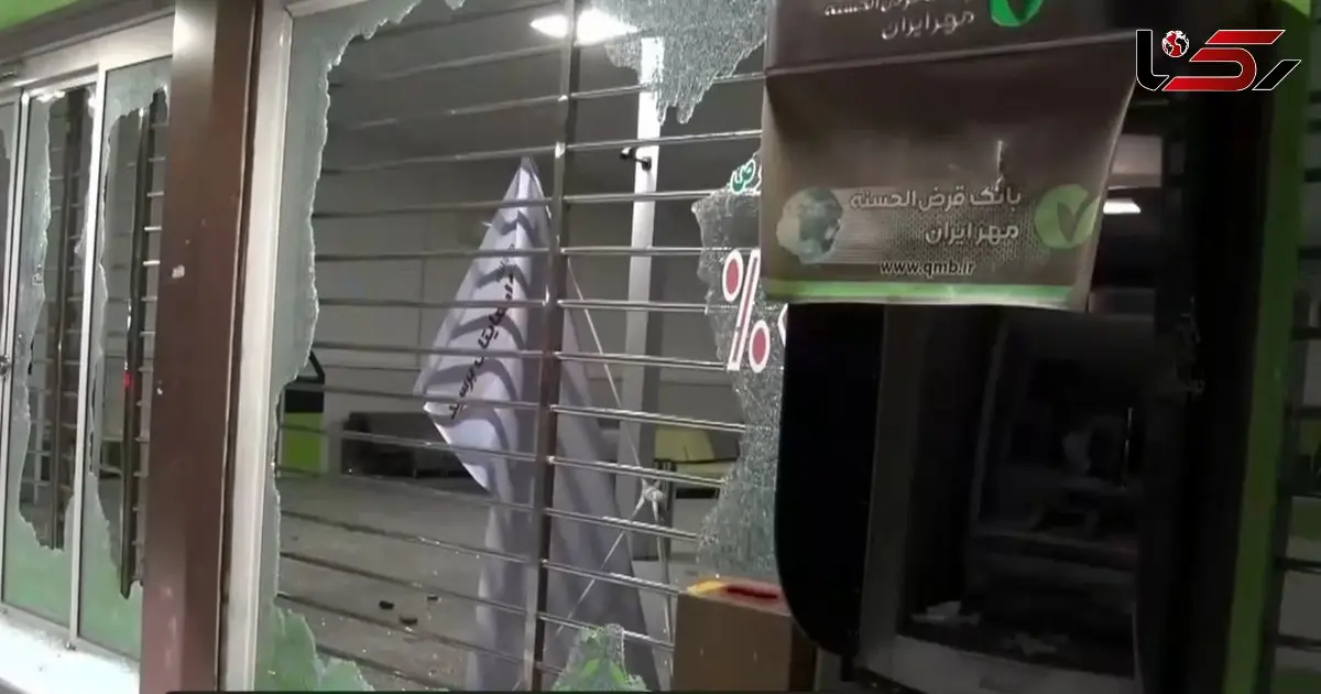 فیلم آتش و ویرانی و وحشت مردم رهگذر در ناآرامی های شهر اهواز 