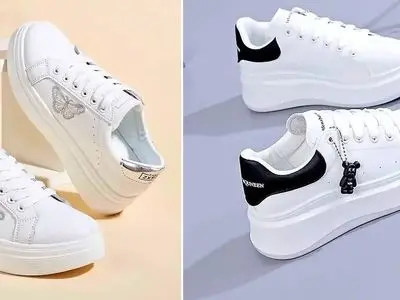 مدل‌ های جدید کتونی سفید دخترانه که با هر استایلی جور در می‌ آید