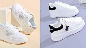 مدل‌ های جدید کتونی سفید دخترانه که با هر استایلی جور در می‌ آید