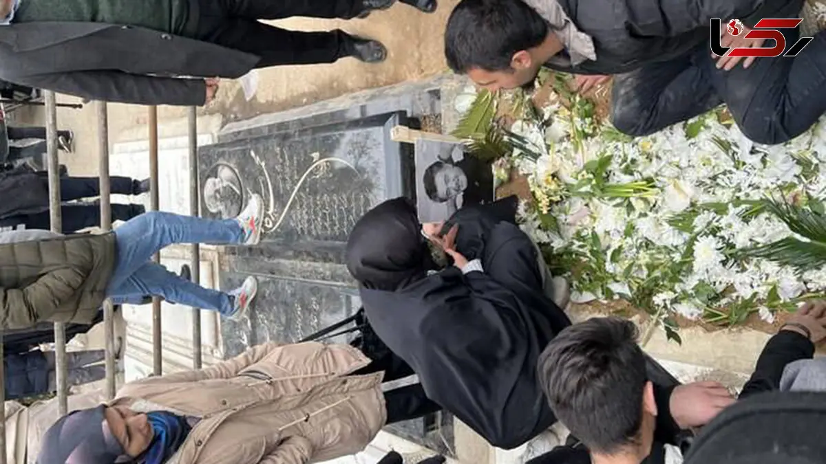 اولین عکس از مزار رضا رویگری در قطعه هنرمندان