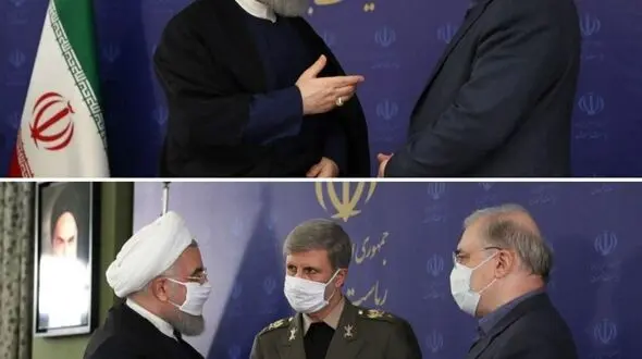 رییس جمهور کشورمان هم ماسک زد + عکس