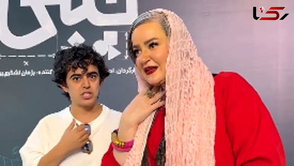 فیلم / تیکه جالب امیر محمد متقیان به صحبت درِ گوشی نعیمه نظام دوست با پژمان جمشیدی که خود نعیمه خندش گرفت! / در گوش من چیزی نمیگی؟! نعیمه: نه، یکبار میگن!