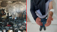 انتقام آتشین از وکیل و پسرش در دفتر وکالت / مرد زندانی برج نگین را به آتش کشید + فیلم