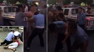 مردم  پلیس وحشی را دسته جمعی کتک زدن و فیلم آن را پخش کردند+ فیلم