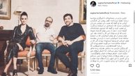 عکس متفاوت اصغر فرهادی کنار زوج بازیگر هالیوود 