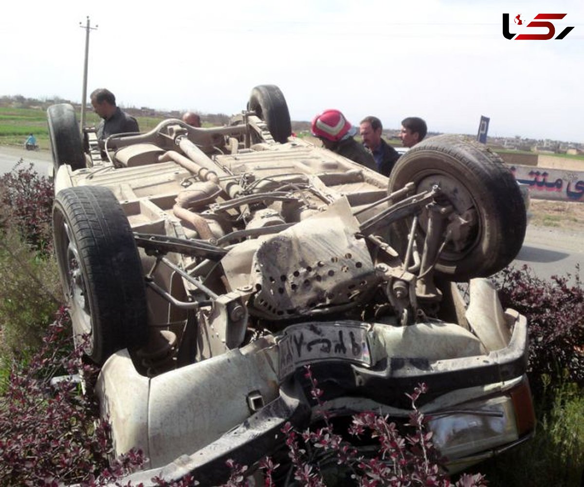 شاخ به شاخ 2 پیکان دو تن را در جاده اهر کشت