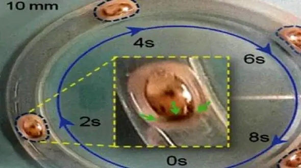وقتی یک قطره فلز موتور را به حرکت درمی‌ آورد!