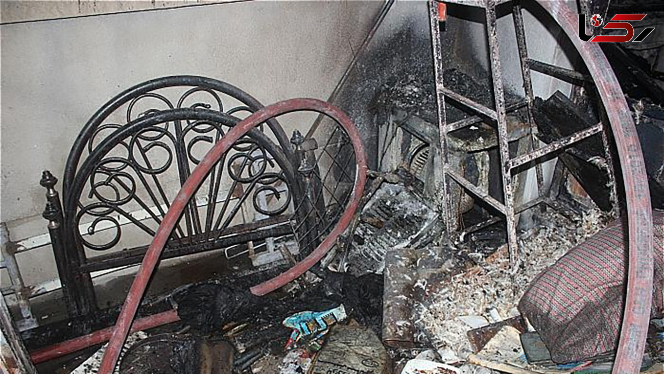 آتش سوزی هولناک یک خانه در خیابان قزوین