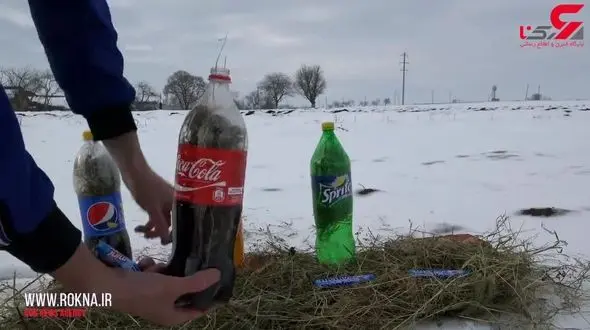 چالش عجیب ترکیب قرص نعنا با نوشابه های مختلف + فیلم