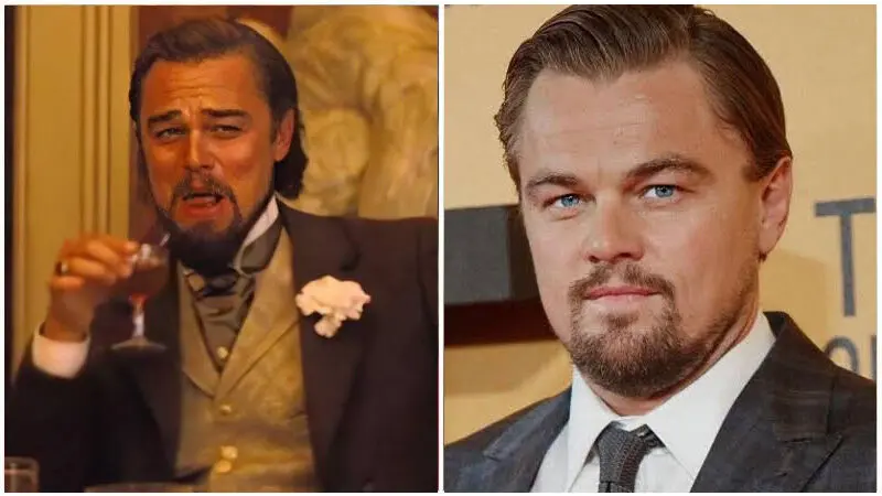 لئوناردو دیکاپریو با لبخند حقبهجانب و نوشیدنی به دست، صحنه مشهور از Django Unchained